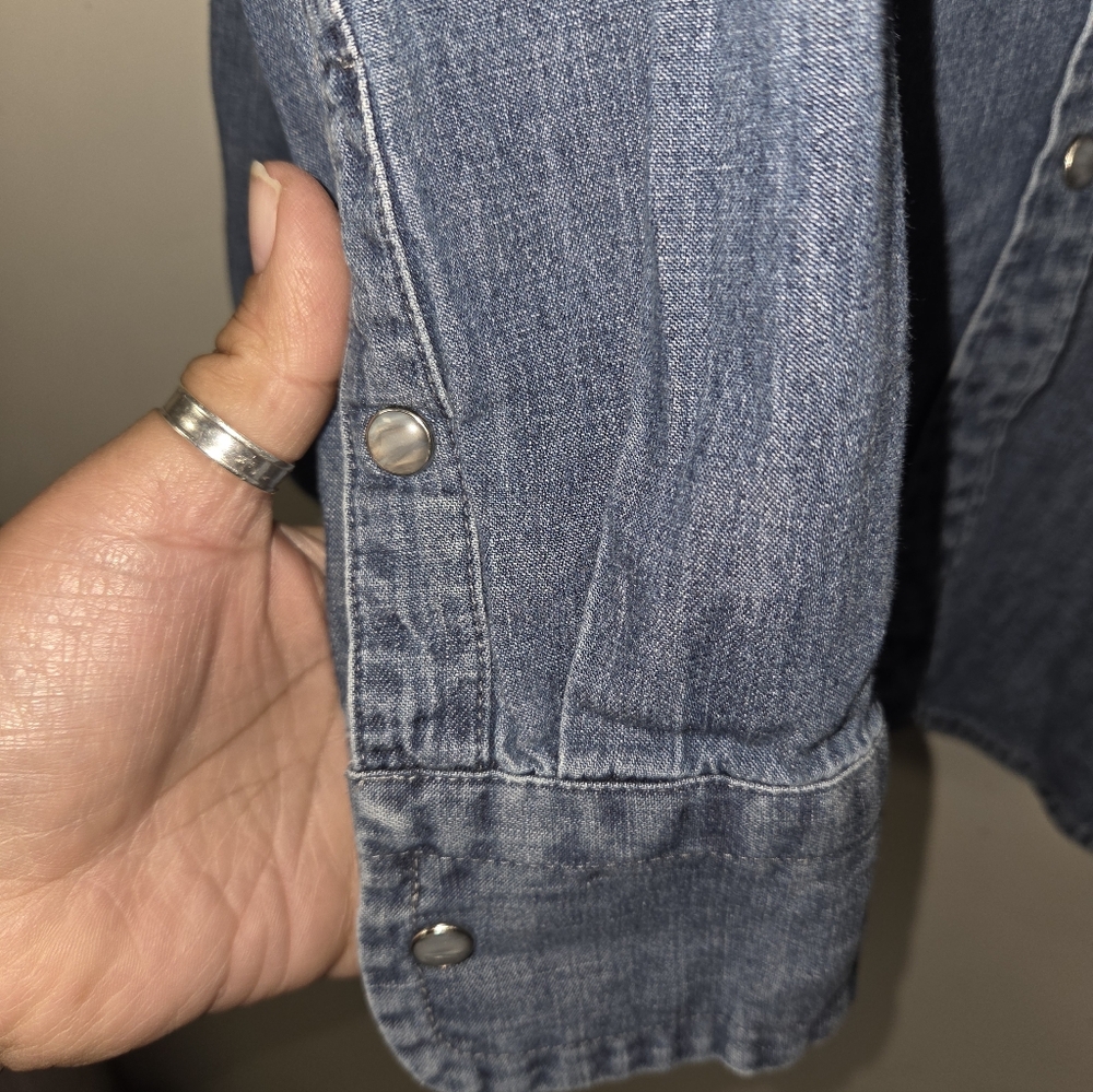 J Crew Denim Button-Up Shirt - Picture 6 of 6